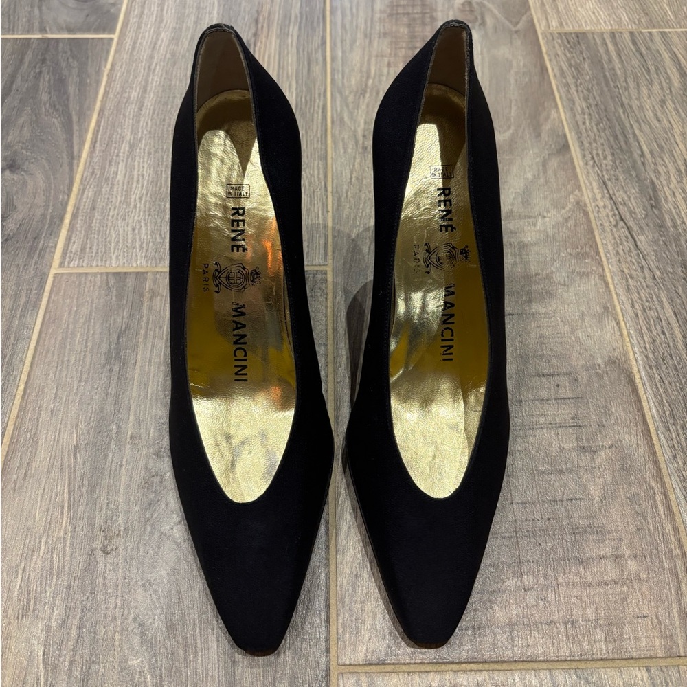 Rene Mancini Classic Black Heels
